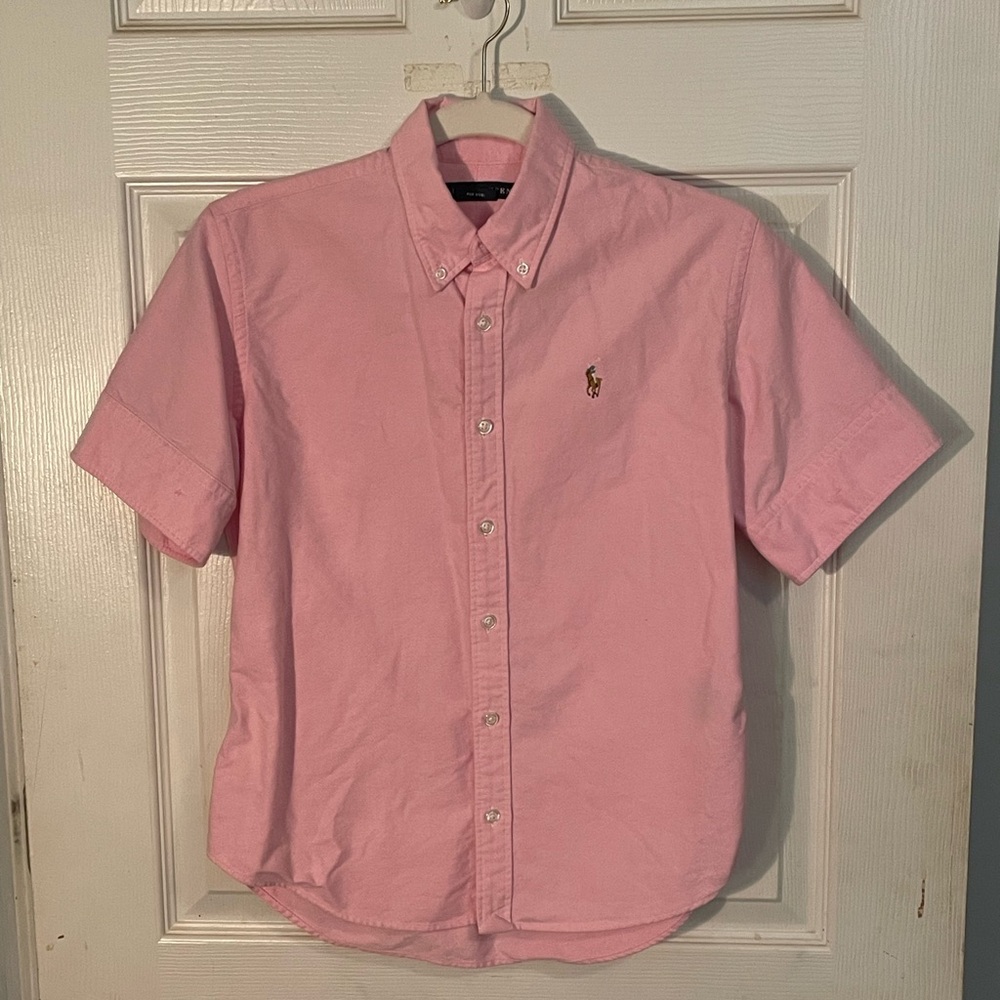 Ralph Lauren pink womens top short sleeve size 6